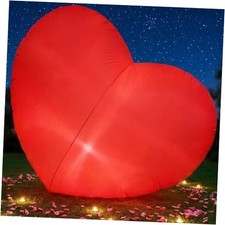 10 ft Valentine's Inflatable Heart Outdoor Decoration with LED Light, Giant