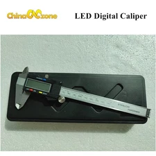 150mm Digital Caliper Vernier Micrometer Electronic Ruler Gauge Stainless  Black