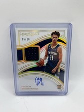 2022 Panini Immaculate Dyson Daniels Rookie Patch Autograph #121 card