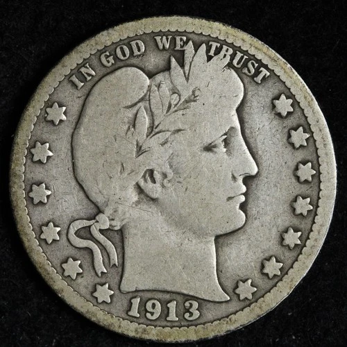 1913-P Barber Quarter — photo from the most recent tracked eBay sale