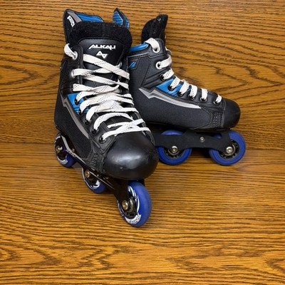 Alkali Revel Inline Skates Youth Male  Y-11 Jr 1 Black Adjustable 68 mm wheels