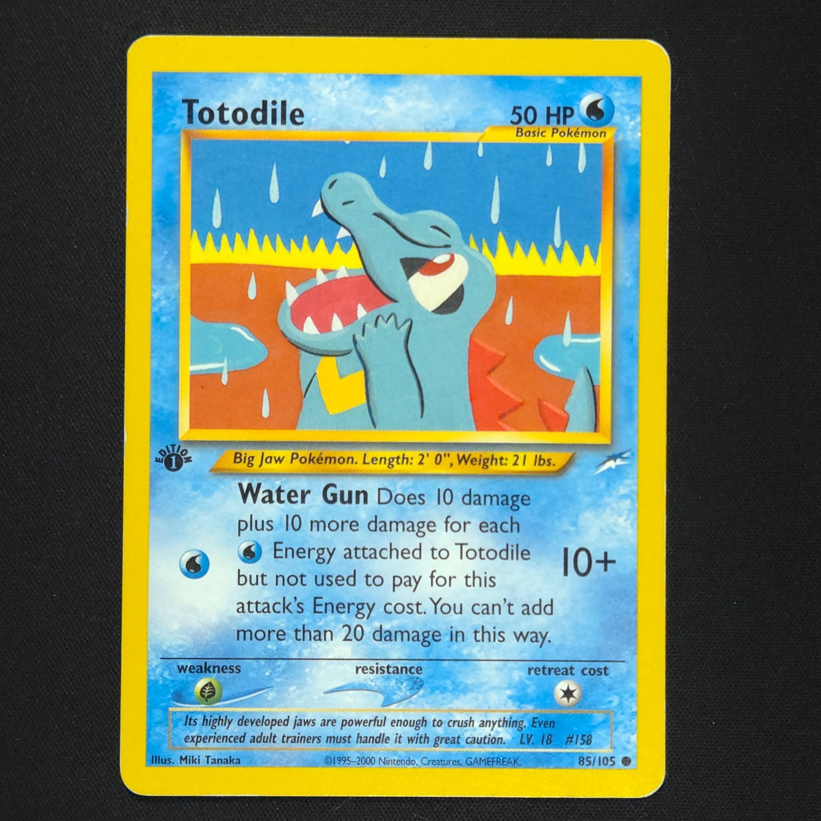 Totodile 85/105 - Neo Destiny 1st Edition - Pokemon Card