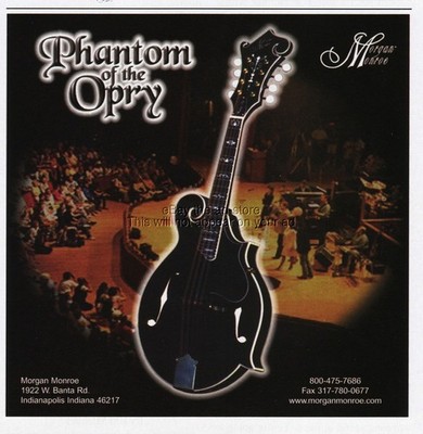 2002 Morgan Monroe Phantom of the Opry Mandolin Indianapolis IN Photo Print Ad