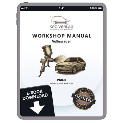 VW Scirocco 2008-2017 general info paint passenger vehicles repair manual eBook