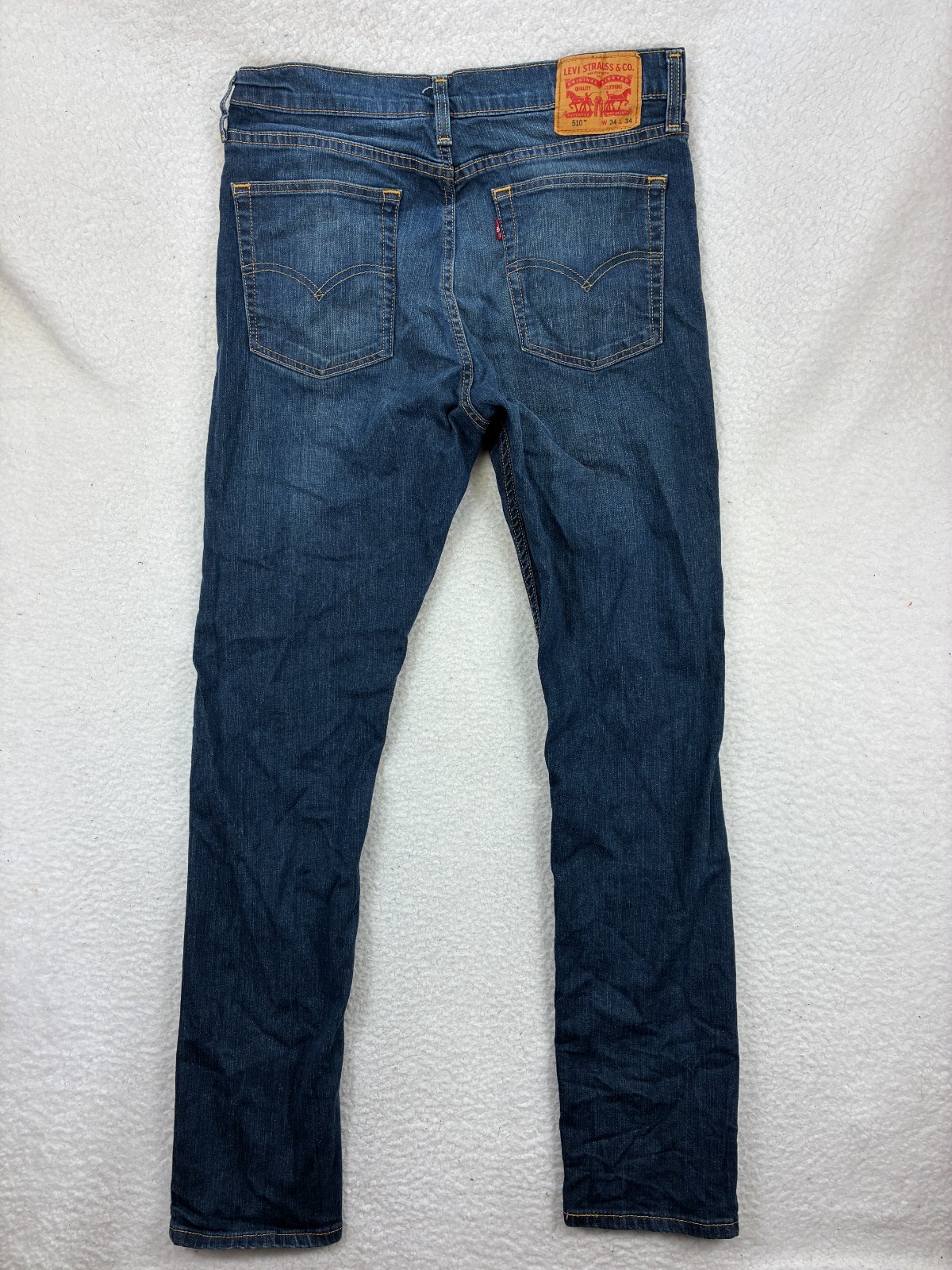 Levi’s 511 Slim Fit Jeans Men’s W34 L34 Blue Denim Stretch Tapered Mid Rise thumbnail 9