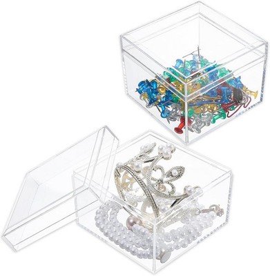 2 Stück kleine durchsichtige Acryl Vitrinen für Sammlerstücke Memorabilia Figuren