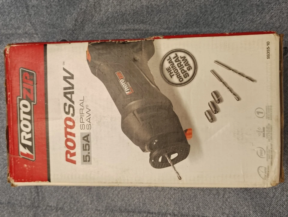 Sistema de sierra espiral de alta velocidad Rotozip SS355-10 5,5 amperios con 2 accesorios Foto 2 de 4