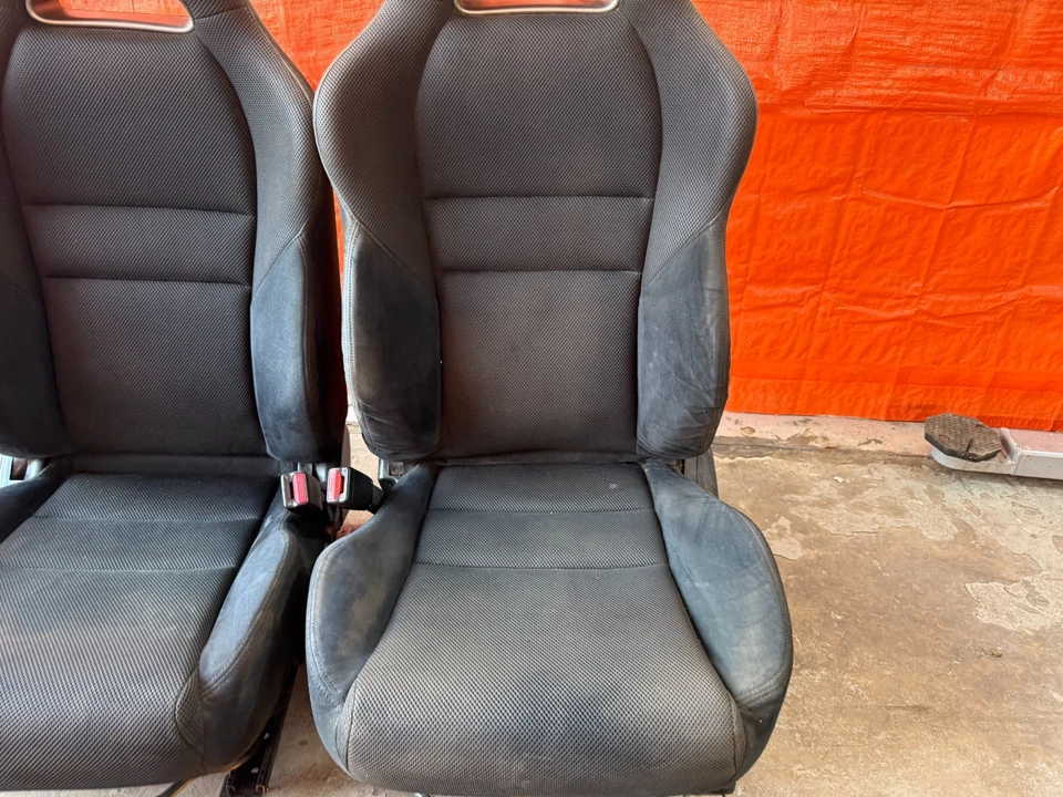 02-06 ACURA RSX - BLACK SUEDE FRONT CLOTH SEATS - LEFT AND RIGHT OEM FACOTRY OE - Image 4 of 4