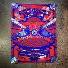 Pigeons Playing Ping Pong NYE FOIL Houston Dallas Austin 2019 by Justin Helton