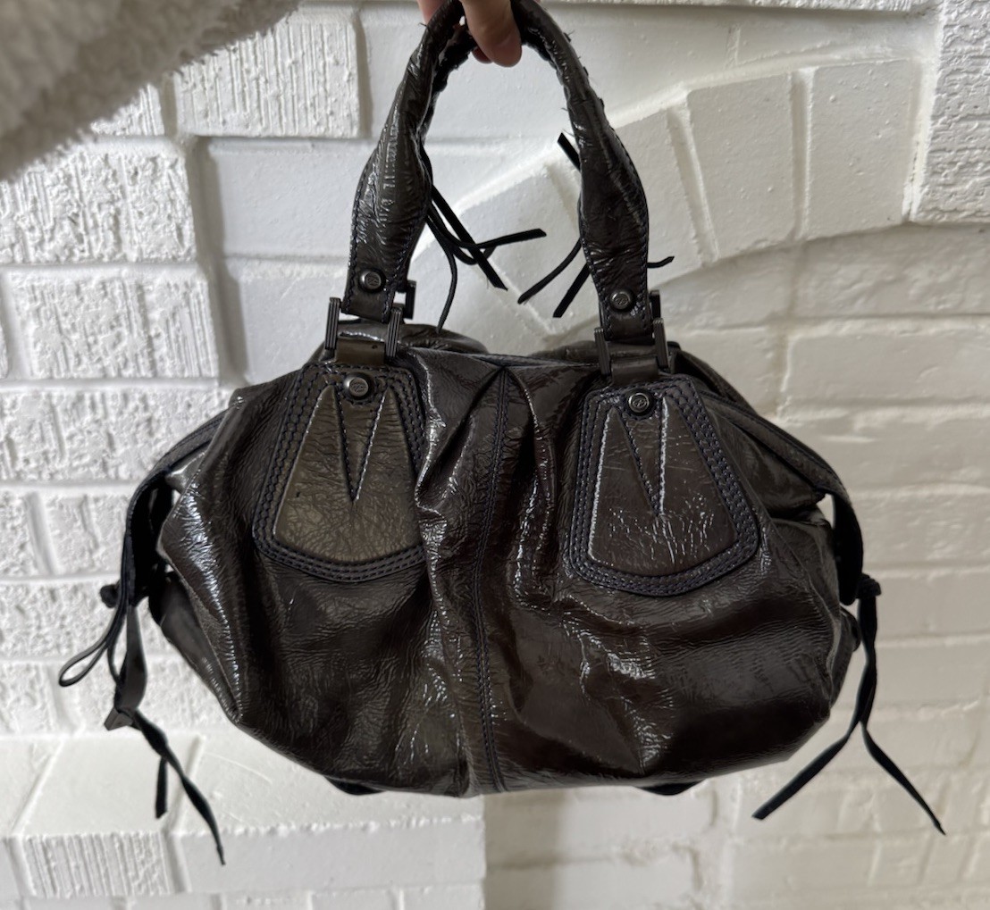 Francesco Biasia One Shoulder Suede y2k FRANCESCO BIASIA