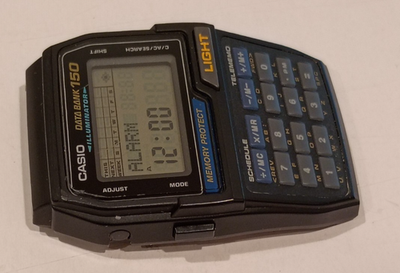 Vintage Casio Data Bank 150 Calculator Watch DBC-150 (1477) Watch