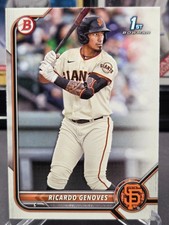 Ricardo Genoves 2022 Bowman Baseball #BP-60 🔥 Prospect 1st 🔥 Paper Giants