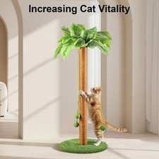 Cat Scratching Post 84cm Palm Tree Design for Indoor Cats, Cute Kitten Scratcher
