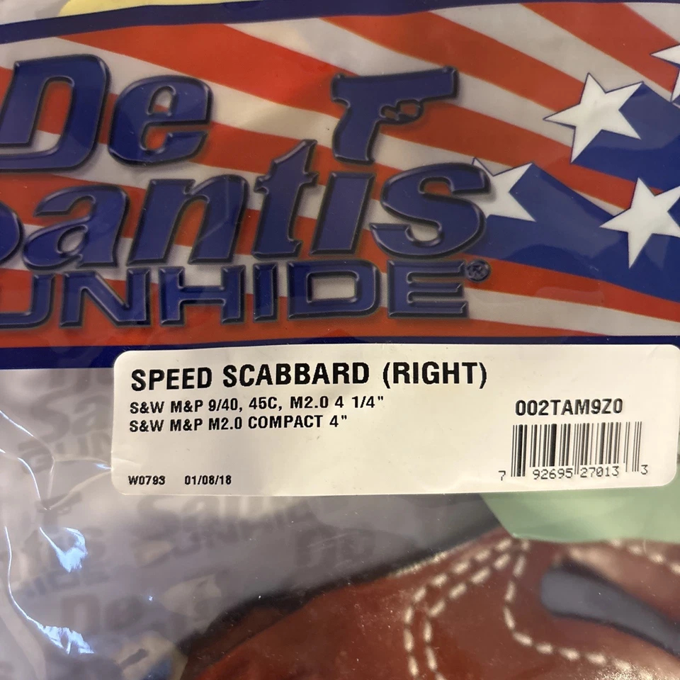 Coldre DeSantis Speed bainha OWB mão direita para M&P 9/40 45c M2.0 bronzeado - Imagem 2 de 3