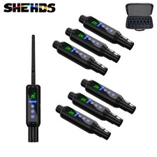 SHEHDS DMX Transmitter/Long-Range/Rechargeable Receiver DJ Par Stage Light
