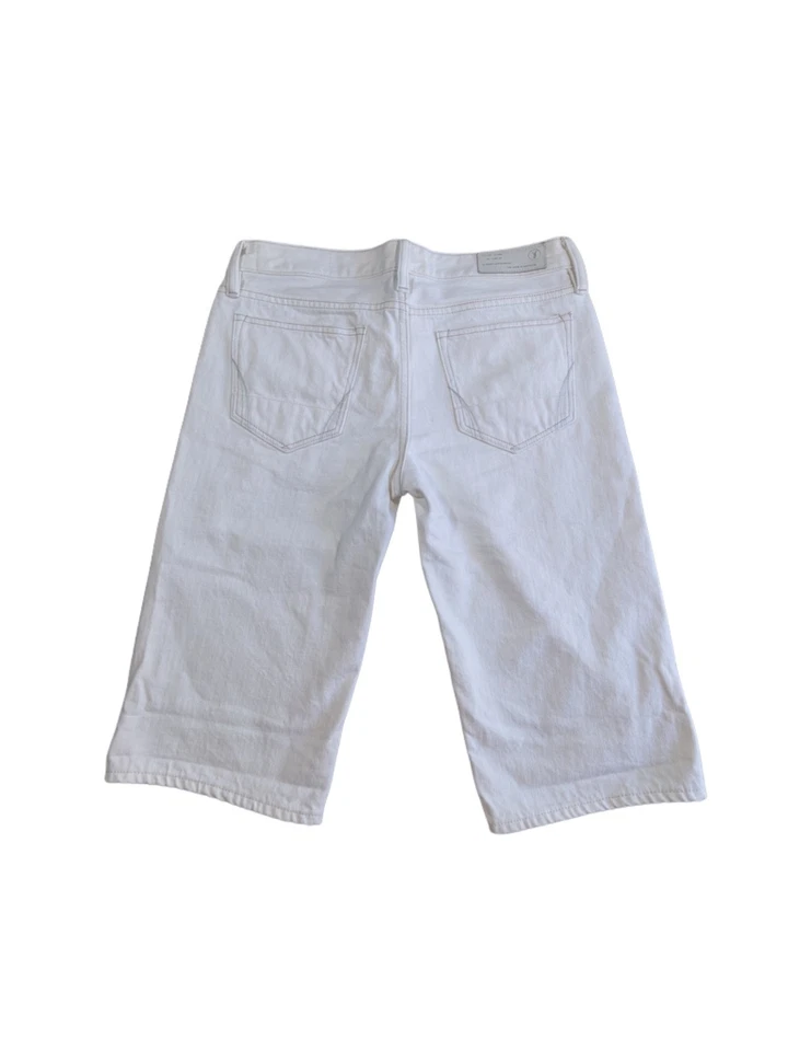 Pantalones cortos de mezclilla AllSaints Sendo Bryce para hombre W28 calce ajustado Spitalfields blancos en muy buena condición Foto 2 de 4