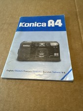 Multi-language Instruction Manual For Konica A4