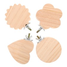 4pcs Bird Perches For Cage: Wooden Parrot Perch Stand Cage Accessories -