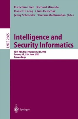 Chen - Intelligence and Security Informatics   First NSF/NIJ Symposium - X555z