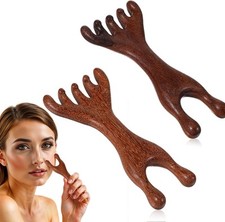 2Pcs Wooden Scalp Massager for Stress Relax, Wood Comb, Portable Head...