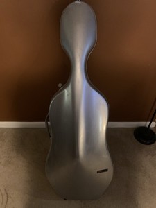Bam La Defense Hightech Cello Case Brushed Aluminum Color DEF1005XLA