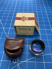 Vintage Rollei Heidosmat Rolleinar 2 Rolleiflex Close Up Lens Case Box Filters