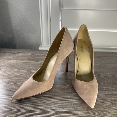 Michael Kors DOROTHY FLEX NUDE POINTED TOE PUMPS, Classic Closet Staple, 7M