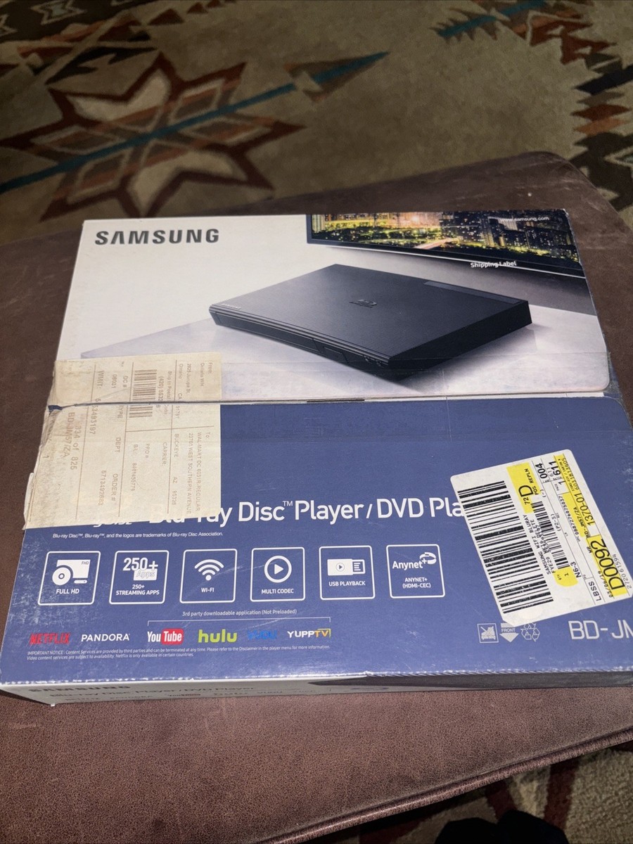 Samsung BD-JM57C Blu-ray and DVD Player with Wi-Fi Streaming for
