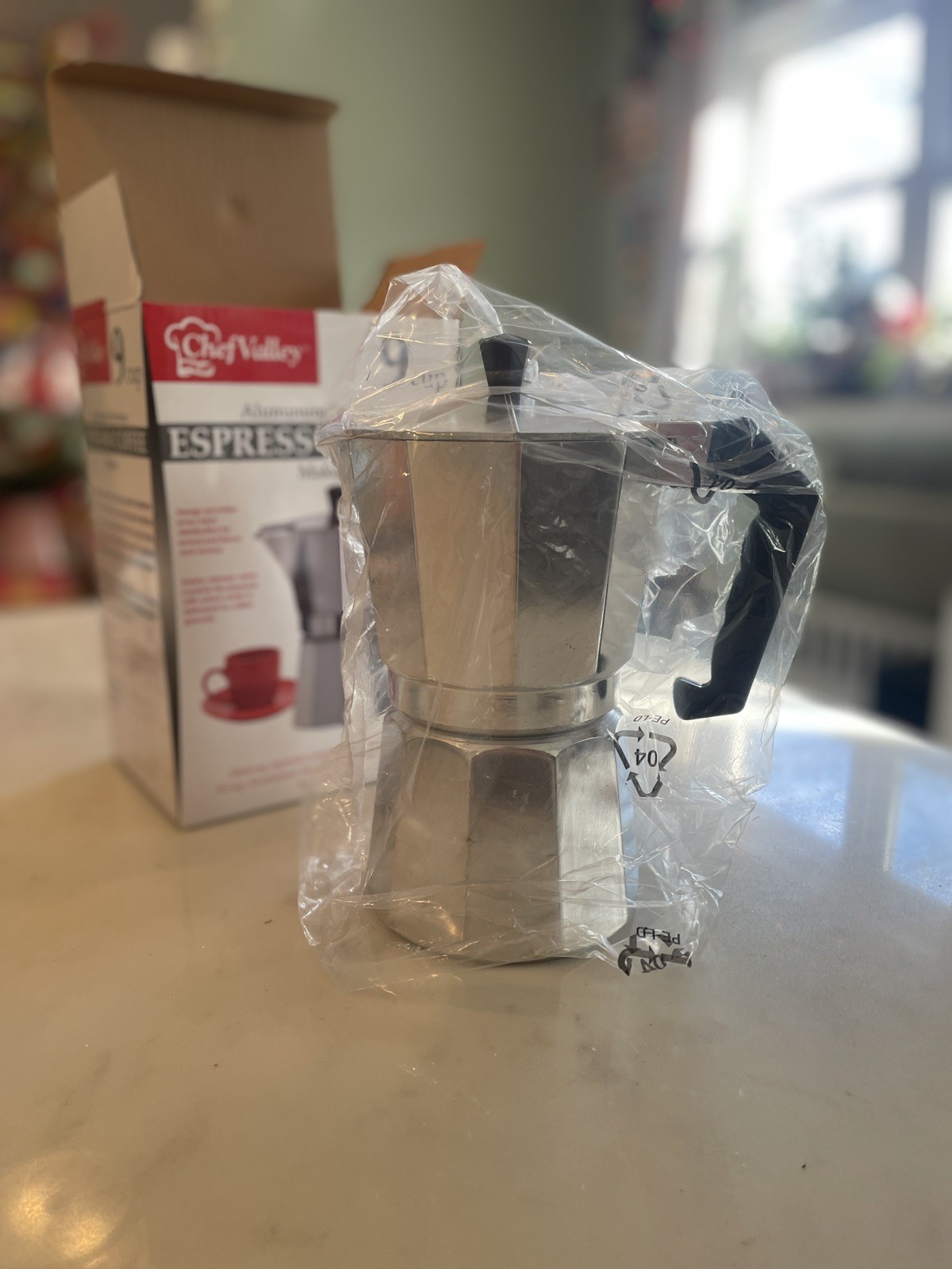 Chef Valley - Aluminum Stovetop - 9 Cup Espresso Coffee Maker