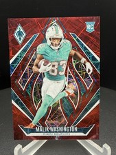 2024 Panini Phoenix - Rookies Malik Washington #222 Red Lazer /199 (RC)