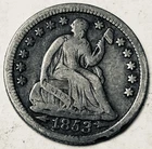 1853 Seated Liberty Half Dime with Arrows - 90% Silver Coin XF++ Choice 20262002