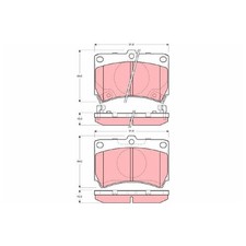 Satz Bremsbeläge Bremsklötze vorne für KIA RIO 1 DC | 24438855