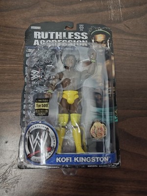 WWE Jakks Pacific Ruthless Aggression Series 36 Kofi Kingston 1/500 CHASE