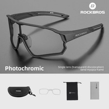 ROCKBROS Photochromic Cycling Glasses UV400 MTB Road Bike Sunglasses Unisex