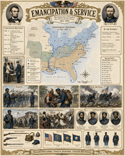 Emancipation and United States Colored Troops Civil War Art/496439585