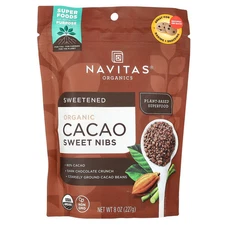 Organic Cacao Sweet Nibs, 8 oz (227 g)