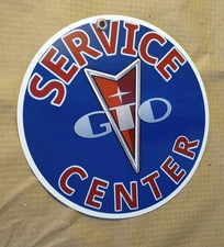 Muscle Icon Pontiac GTO Service Center Garage • Man Cave Wall Metal Sign