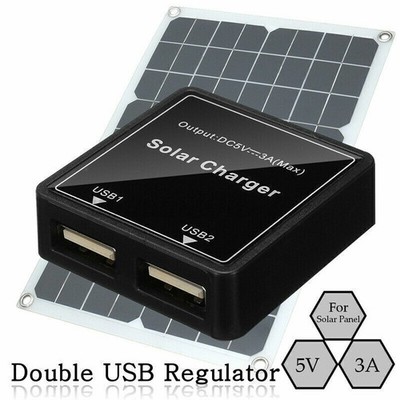 5V~20V 5V 3A Doppel-USB-Solarpanel-Regler Controller Power Charger Kit DIY