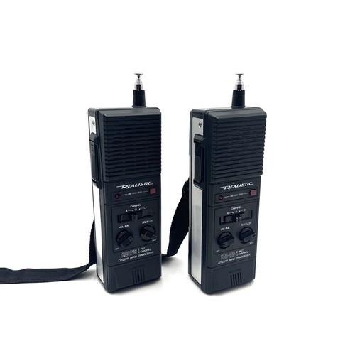 Set Of Two Realistic TRC-218 2-Watt 3-Channel Walkie Talkies - FOR PARTS