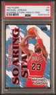1997 FLEER SOARING STARS HIGH FLYING #9 MICHAEL JORDAN PSA 7