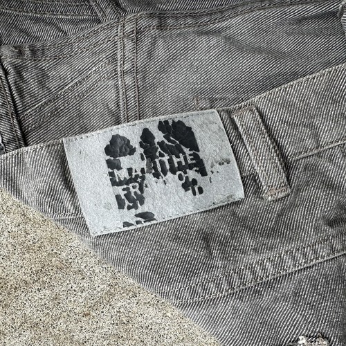 Vintage Marithe Francois Girbaud Selvedge Jeans Y2K Baggy Size 42x32 - Photo 5/9