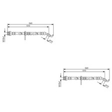 2x BOSCH Bremsschlauch vorne für Opel Agila (B) 1.2 1.0 Suzuki Splash EX Swift