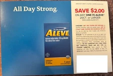 *NEW* ALEVE $2 OFF MFR COUPON (LOT OF 23; EXP 6/30/26)-$46 VALUE!