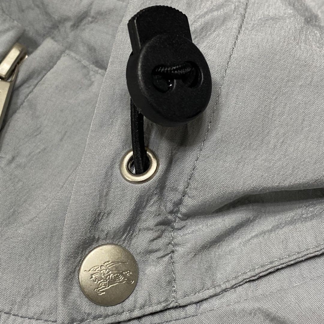 Burberry London Windbreaker Mountain Parka Jacket Gray Nylon Size L For Men thumbnail 9