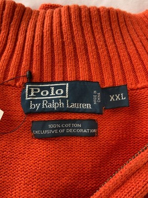 POLO RALPH LAUREN XXL ORN 38807 Sweater XXL cotton from Japan _291