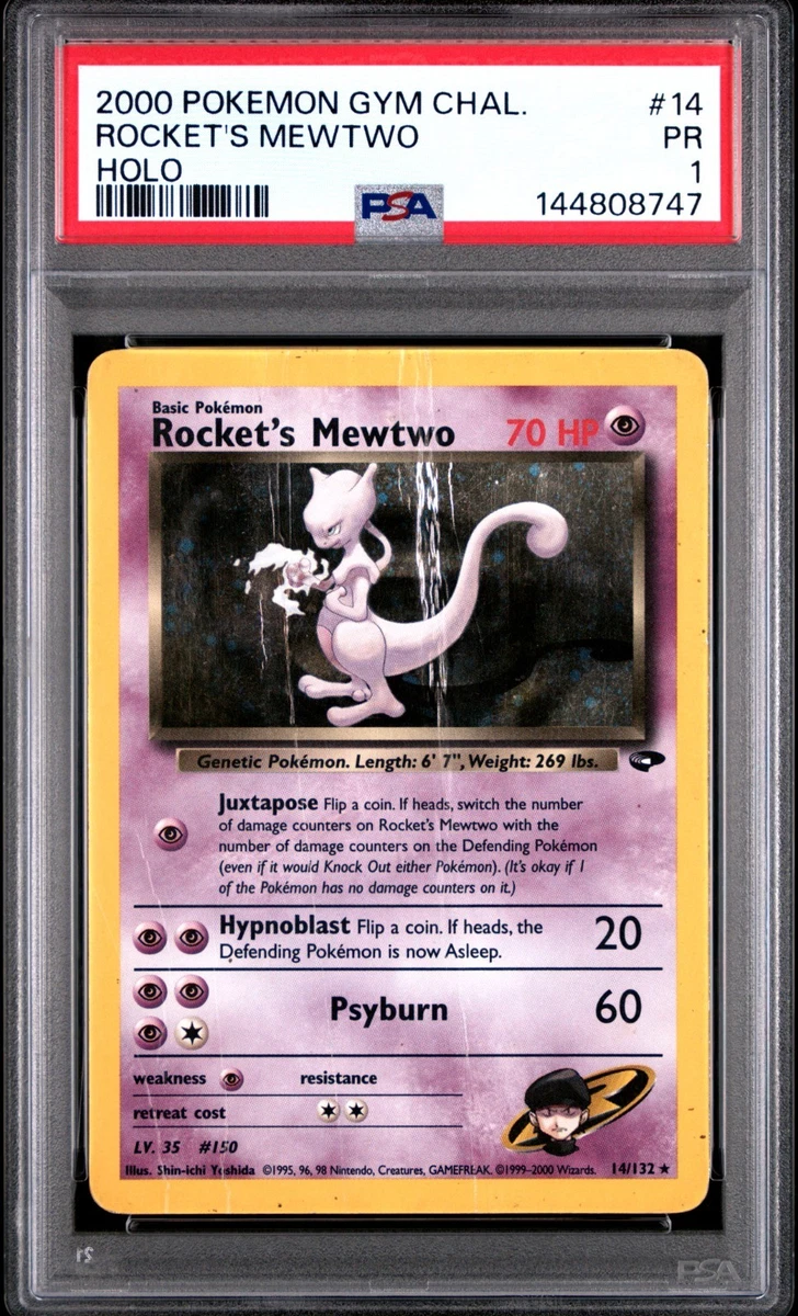 Pokémon TCG Grade 1 Mewtwo Individual Collectible Card Game Cards