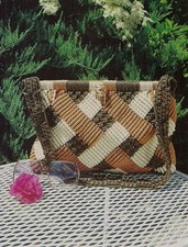 Criss Cross Multi-Colored Bag Pattern FP1 Linda's Family of Macrame Purses