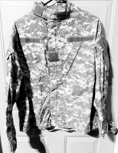 ACU Shirt/Coat Medium Short USGI Digital Camo Cotton/Nylon Ripstop Army Combat