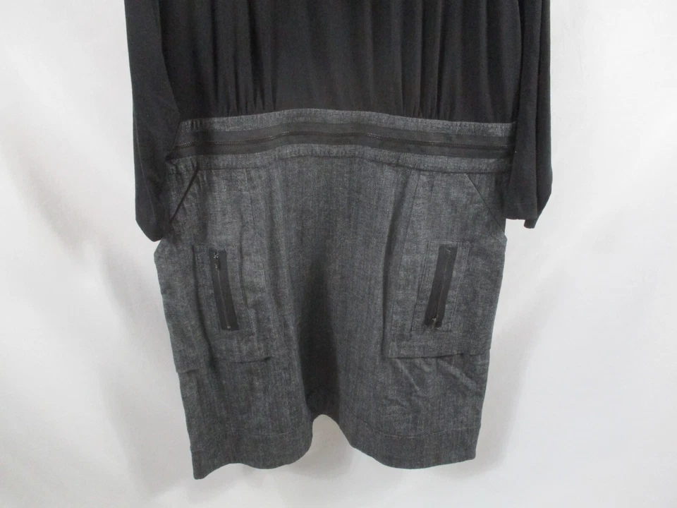 Vestido para mujer Cato 18W Plus negro manga larga corto cuello redondo funda poliéster Foto 3 de 4