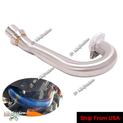 Exhaust System Header Front Link Pipe Modified For Duke 250 390 RC390 2017-2020